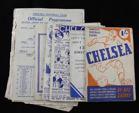 1944-1948 Chelsea Football Club programmes,